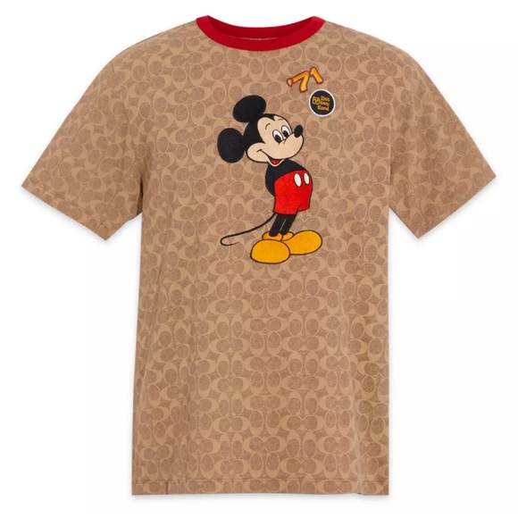 Coach Tops Nwt Disney X Coach Mickey Mouse Signature T Shirt Unisex